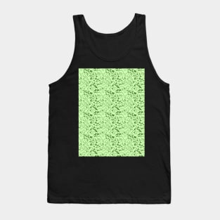 Squiggle Lines Squiggles Deco Abstract 80s 90s Art Artwork Lime Green Tank Top